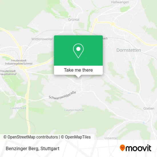 Benzinger Berg map