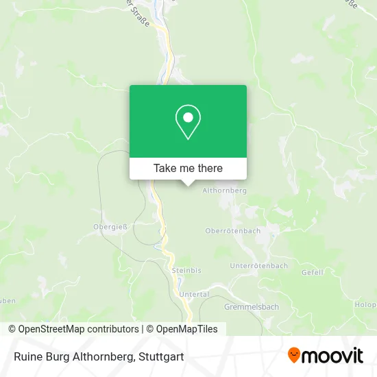 Ruine Burg Althornberg map