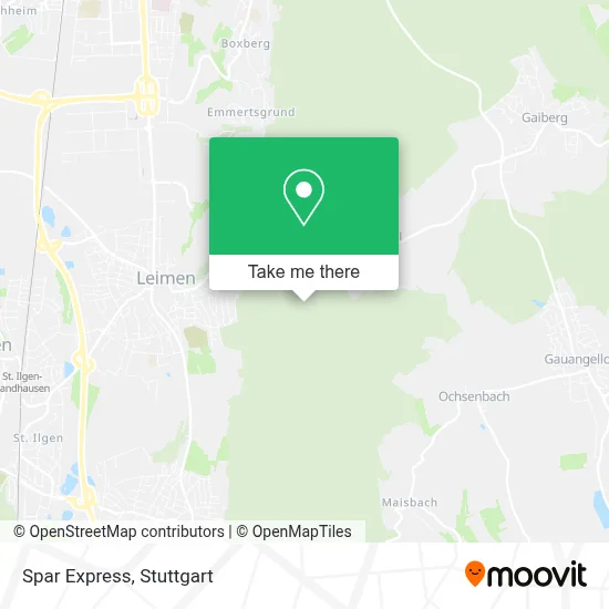 Spar Express map