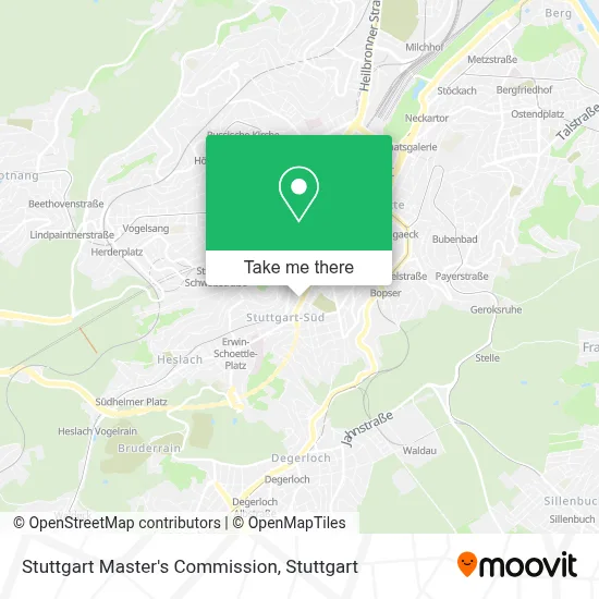 Stuttgart Master's Commission map