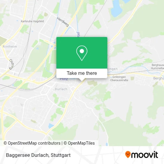 Baggersee Durlach map