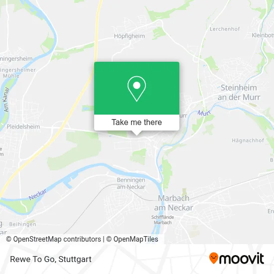 Rewe To Go map