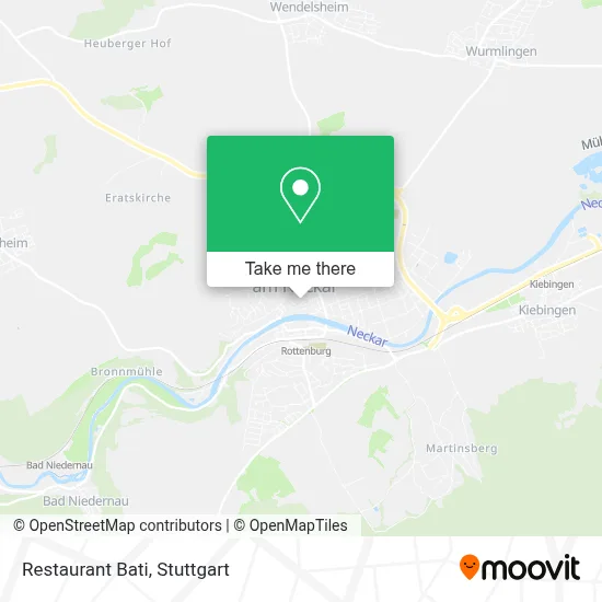Restaurant Bati map