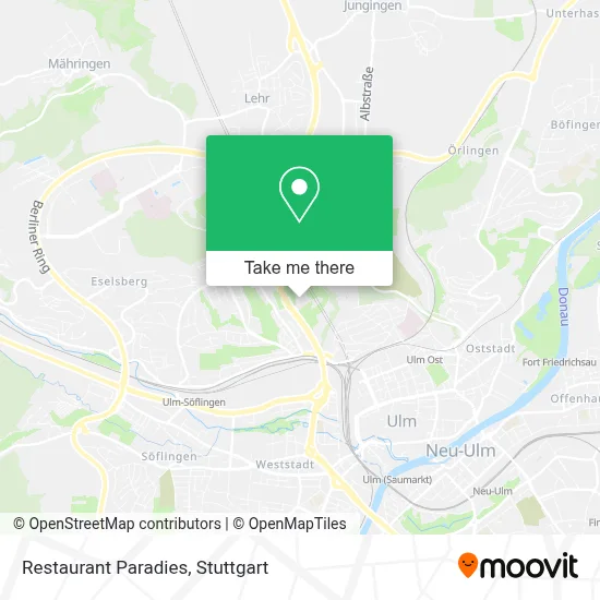 Restaurant Paradies map
