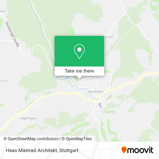 Haas Mainrad Architekt map