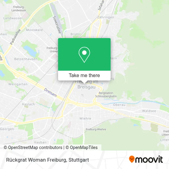 Rückgrat Woman Freiburg map