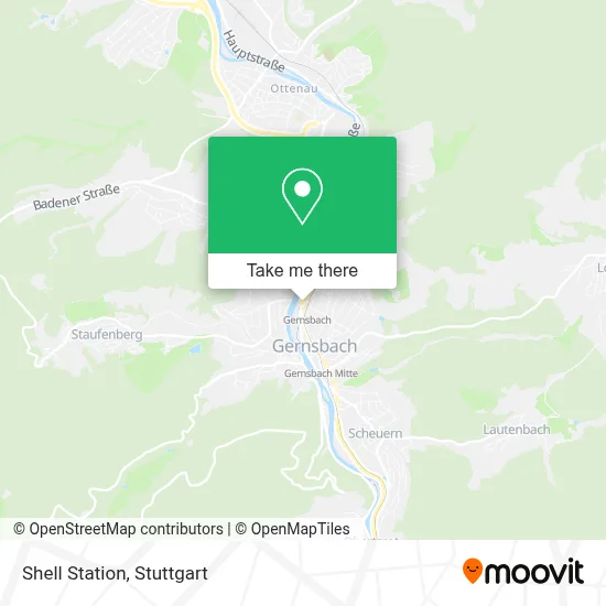 Shell Station map