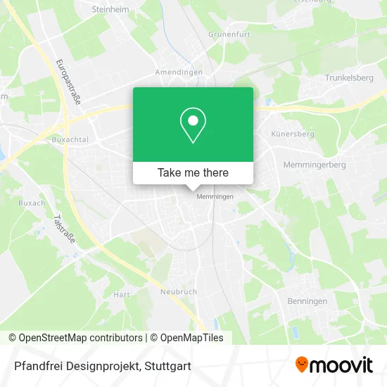 Pfandfrei Designprojekt map