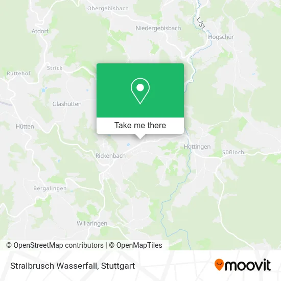 Stralbrusch Wasserfall map