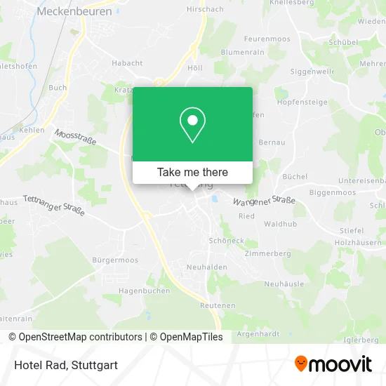 Hotel Rad map