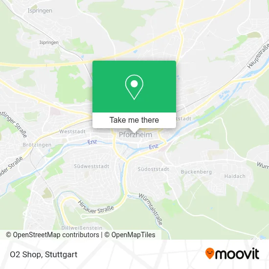 O2 Shop map