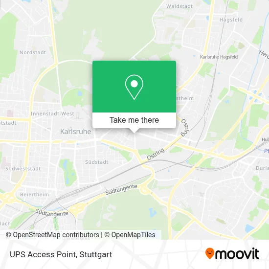 Ups Access Point map