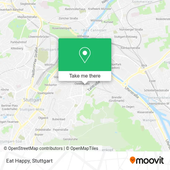 Eat Happy map