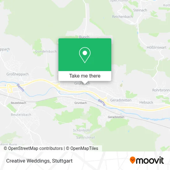 Creative Weddings map