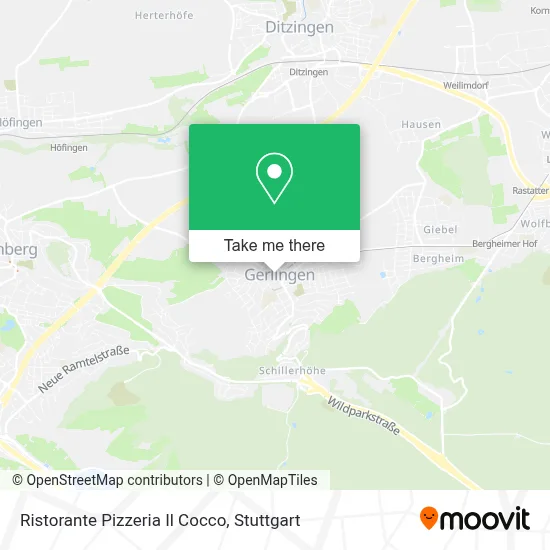 Ristorante Pizzeria Il Cocco map