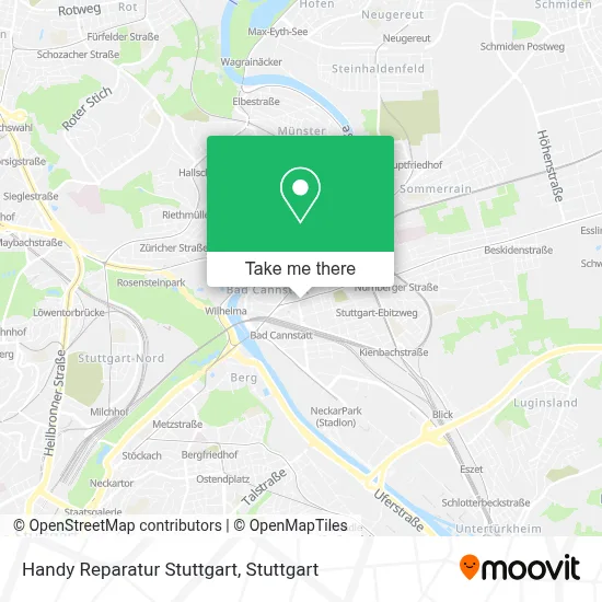 Handy Reparatur Stuttgart map