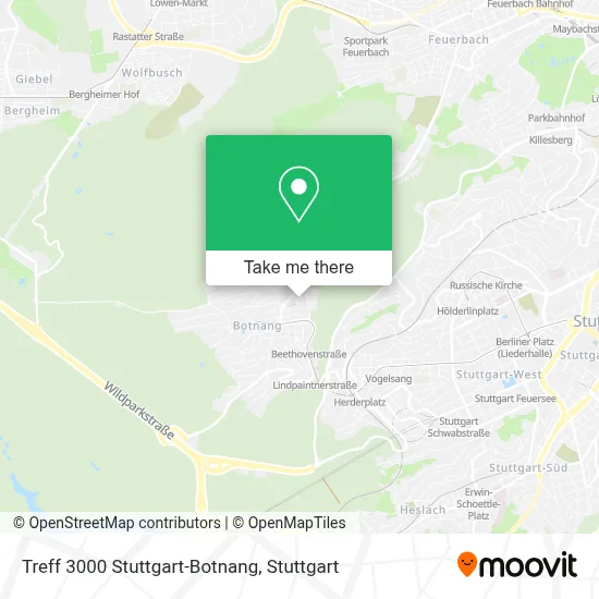 Treff 3000 Stuttgart-Botnang map