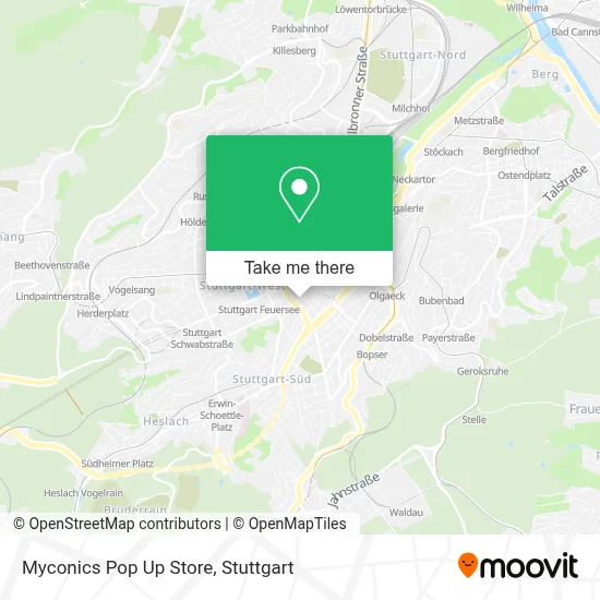 Myconics Pop Up Store map