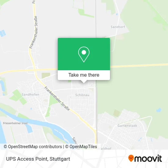 Ups Access Point map