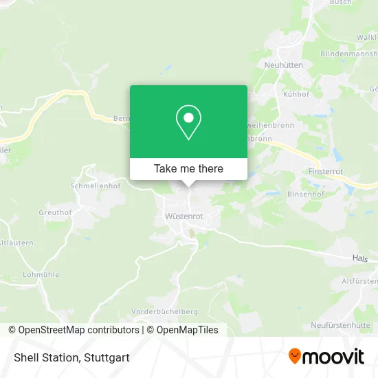 Shell Station map