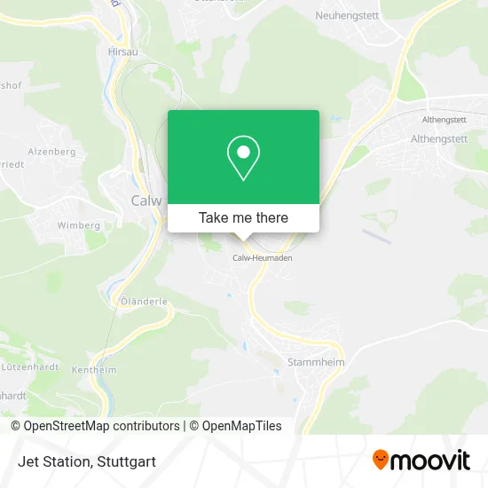 Jet Station map