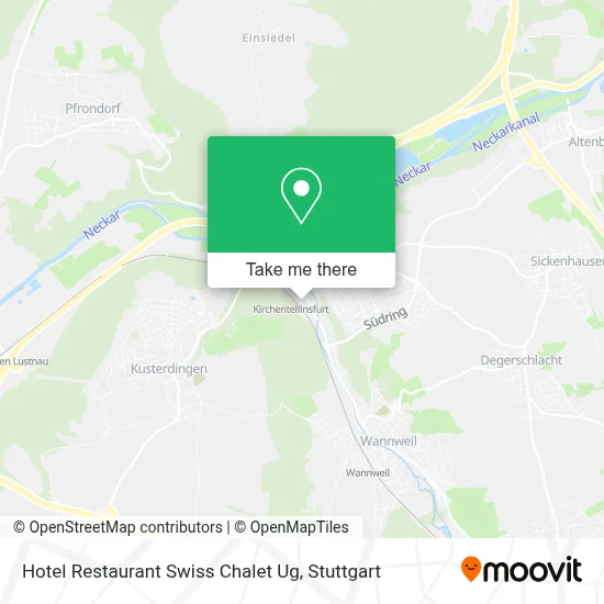 Hotel Restaurant Swiss Chalet Ug map