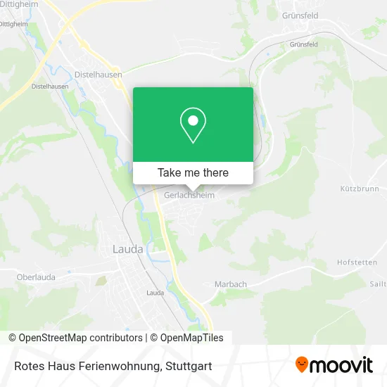 Rotes Haus Ferienwohnung map
