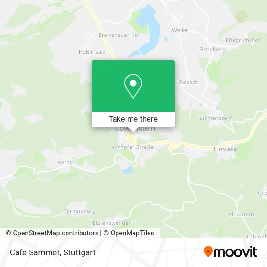 Cafe Sammet map