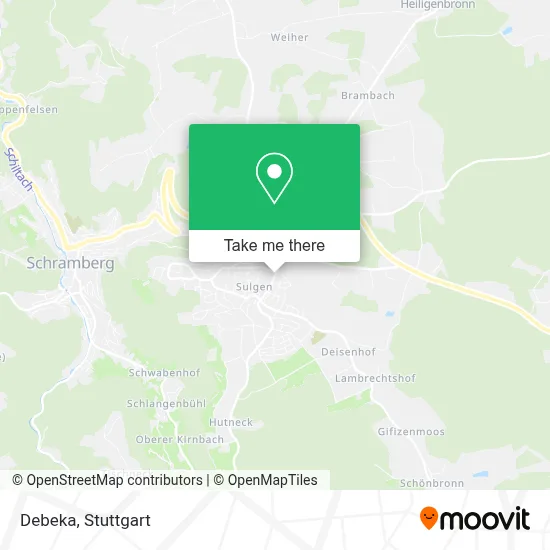 Debeka map
