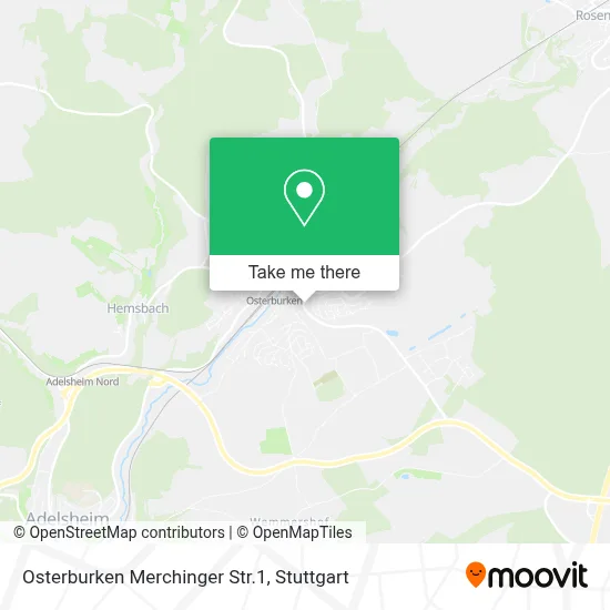 Osterburken Merchinger Str.1 map