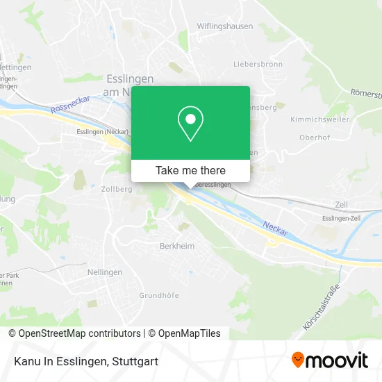Kanu In Esslingen map