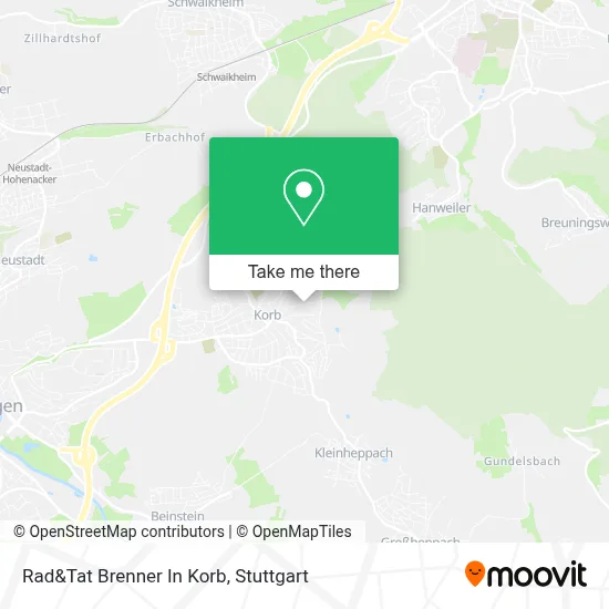 Rad&Tat Brenner In Korb map