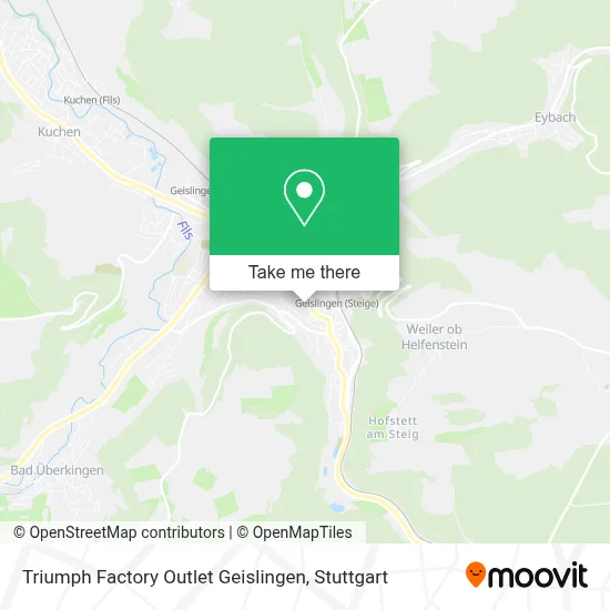 Triumph Factory Outlet Geislingen map