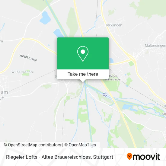 Riegeler Lofts - Altes Brauereischloss map