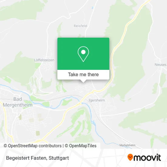 Begeistert Fasten map