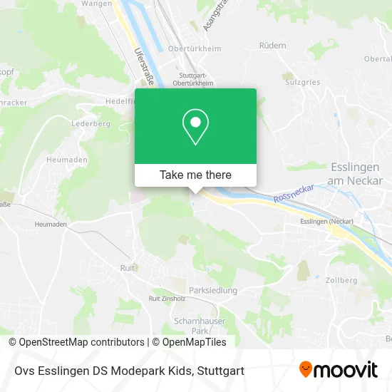 Ovs Esslingen DS Modepark Kids map