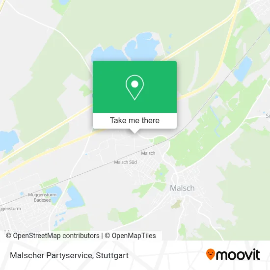 Malscher Partyservice map
