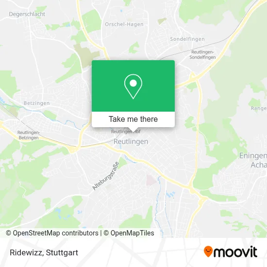 Ridewizz map