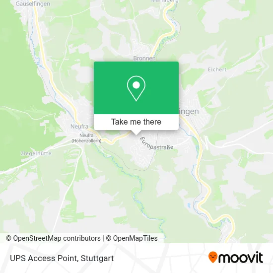 Ups Access Point map