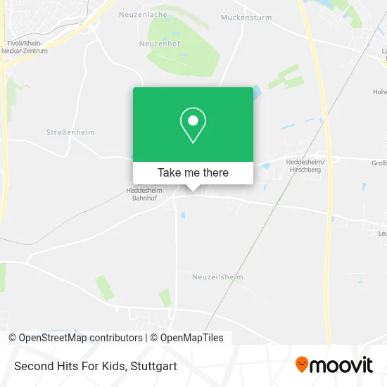 Second Hits For Kids map