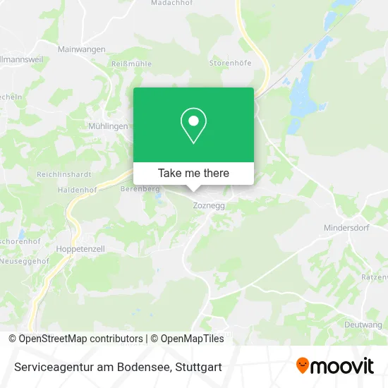 Serviceagentur am Bodensee map