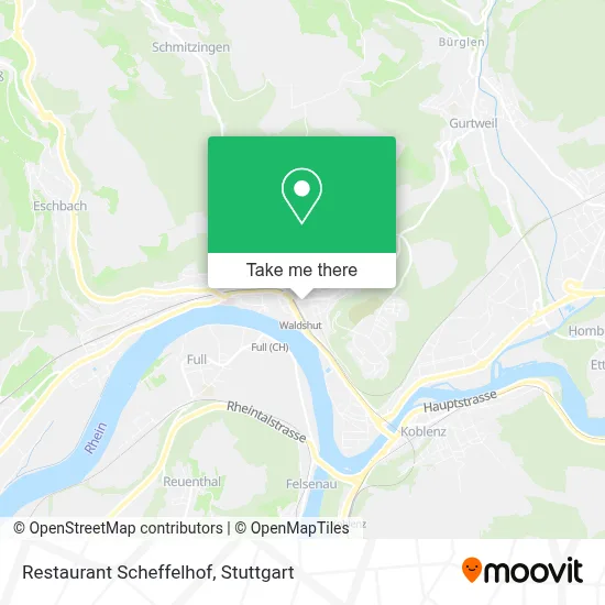 Restaurant Scheffelhof map