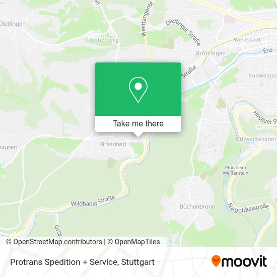 Protrans Spedition + Service map