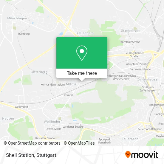 Shell Station map