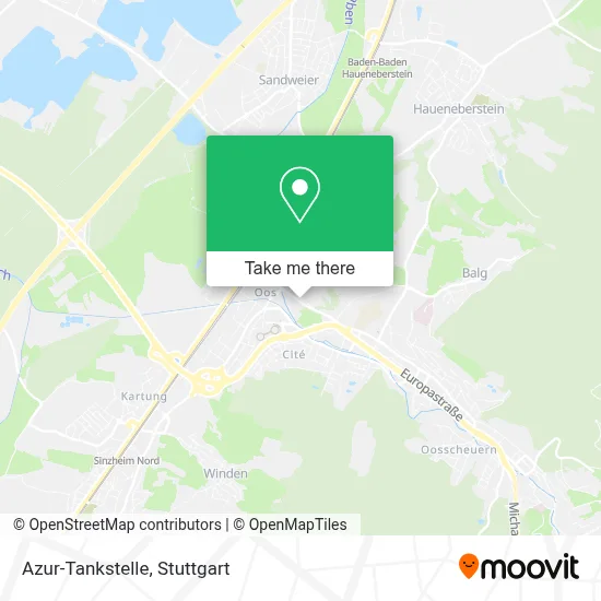 Azur-Tankstelle map