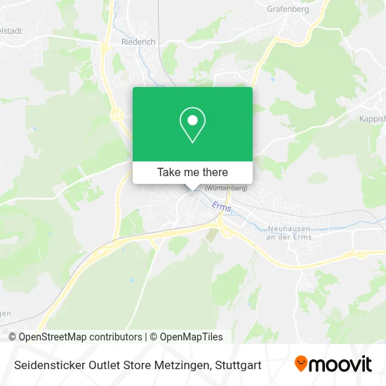 Seidensticker Outlet Store Metzingen map