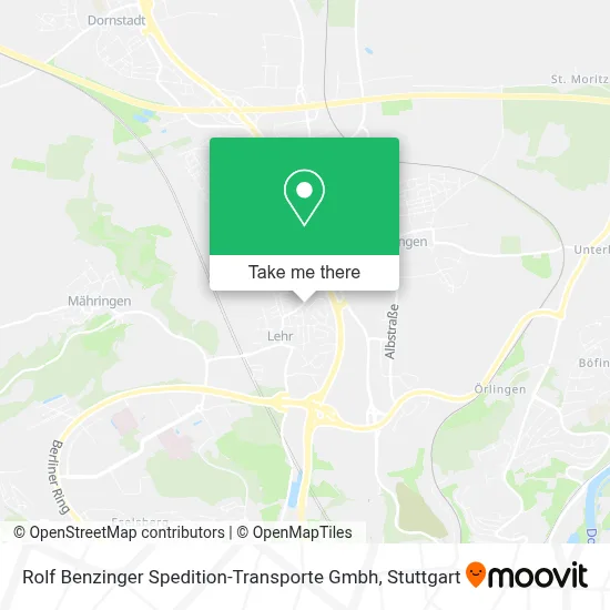 Rolf Benzinger Spedition-Transporte Gmbh map