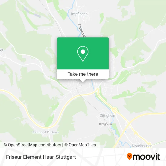 Friseur Element Haar map