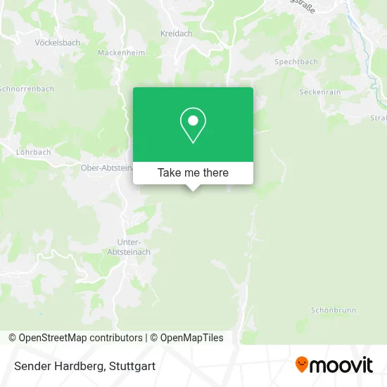 Sender Hardberg map