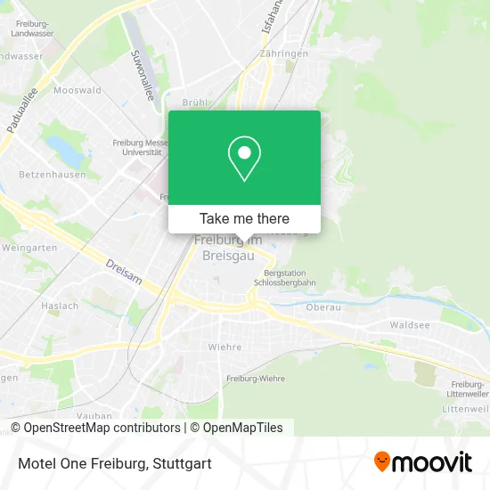 Motel One Freiburg map